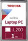 Жесткий диск Toshiba. HDD Toshiba SATA3 1Tb 2.5" L200 Slim 5400 128Mb