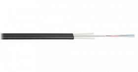Кабель NIKOLAN волоконно-оптический, 2 волокна, одномодовый 9/125мкм, стандарта G.652.D & G.657.A1,  NKL-F-002A1J-00B-BK