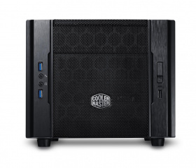 Корпус Cooler Master. Cooler Master Case Elite 130 Black/Black (совместим с обычным опциональным БП), USB 3.0 x1, USB 2.0 x 2, 12мм fan,