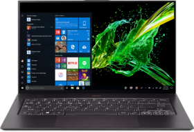Ноутбук Acer. Acer Swift 7 SF714-52T-74V2 14"(1920x1080 IPS)/Touch/Intel Core i7 8500Y(1.5Ghz)/16384Mb/512SSDGb/noDVD/Int:Intel HD/Cam/BT/WiFi/war 3y/0.89kg/Black/W10Pro + кабель USB-C to PD/HDMI/USB-A, чехол NX.H98ER.008