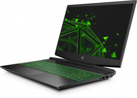 Ноутбук HP. HP Pavilion Gaming 15-dk1044ur 15.6"(1920x1080 IPS 144Hz)/Intel Core i7 10750H(2.6Ghz)/16384Mb/512PCISSDGb/noDVD/Ext:GeForce RTX 2060(6144Mb)/Cam/WiFi/52WHr/war 1y/ShadowBlack w/ Acid green pattern  /FreeDOS