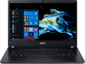 Ноутбук Acer. Acer TravelMate P6 TMP614-51T-G2-53KU  14"(1920x1080 (матовый) IPS)/Touch/Intel Core i5 10210U(1.6Ghz)/8192Mb/256SSDGb/noDVD/Int:Intel HD/Cam/BT/WiFi/war 3y/1.1kg/Black/W10Pro