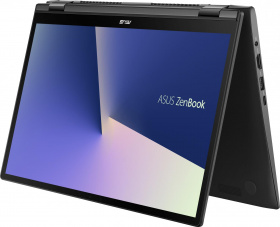 Ноутбук ASUS. ASUS UX463FA-AI043T flip Touch +stylus+bag+cable XMAS 14"(1920x1080 IPS)/Touch/Intel Core i5 10210U(1.6Ghz)/8192Mb/256SSDGb/noDVD/Int:Intel UHD Graphics 620/Cam/BT/WiFi/war 1y/1.4kg/Gun Grey/W10 + ScreenPad