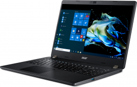 Ноутбук Acer. Acer TravelMate P2 TMP215-52-50DA  15.6"(1920x1080 (матовый) IPS)/Intel Core i5 10210U(1.6Ghz)/8192Mb/512SSDGb/noDVD/Int:Intel HD/Cam/BT/WiFi/war 3y/1.8kg/Black/W10Pro + Fingerprint reader