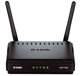 Точка доступа WiFi 802.11n Wireless Access Point with Advanced Features DAP-1360  DAP-1360