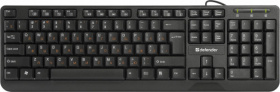 Defender Проводная клавиатура OfficeMate HM-710 RU,черный,полноразмерная USB 45710