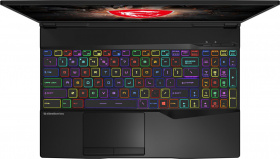 Ноутбук MSI. MSI GL65 Leopard 10SDK-406RU 15.6"(1920x1080 (матовый, 144Hz) IPS)/Intel Core i5 10300H(2.5Ghz)/8192Mb/512PCISSDGb/noDVD/Ext:nVidia GeForce GTX1660Ti(6144Mb)/Cam/BT/WiFi/war 1y/2.3kg/black/W10