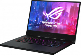 Ноутбук ASUS. ASUS ROG GU502LU-AZ106T Zephyrus XMAS 15.6"(1920x1080 (матовый, 240Hz) IPS)/Intel Core i7 10750H(2.6Ghz)/16384Mb/512SSDGb/noDVD/Ext:nVidia GeForce GTX1660Ti(6144Mb)/BT/WiFi/war 1y/1.9kg/Brushed Black/W10