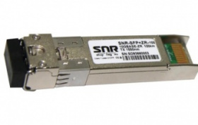 Модуль SFP+ оптический, дальность до 100 км (26dB), DDMI, 1550нм SNR-SFP+ZR-100