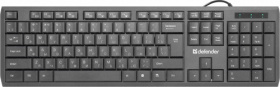 Defender Проводная клавиатура OfficeMate SM-820 RU,черный,полноразмерная USB 45820