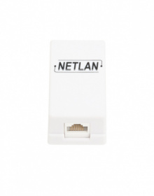 Настенная розетка NETLAN, 1 порт, Кат.5e (Класс D), 100МГц, RJ45/8P8C, 110, T568A/B, неэкранированна EC-UWO-1-UD2-WT-10