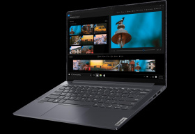 Ноутбук Lenovo. Lenovo Yoga Slim7 14IIL05 14"(1920x1080 IPS)/Touch/Intel Core i5 1035G4(1.1Ghz)/16384Mb/512SSDGb/noDVD/Int:Intel Iris Plus/Cam/BT/WiFi/60WHr/war 1y/1.4kg/grey/W10
