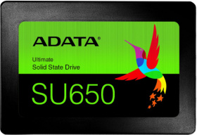 Твердотельный накопитель ADATA. ADATA 240GB SSD SU650 TLC 2.5" SATAIII 3D NAND, SLC cach / without 2.5 to 3.5 brackets / blister ASU650SS-240GT-R