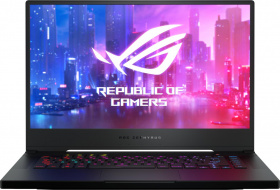 Ноутбук ASUS. ASUS ROG GU502LU-AZ106T Zephyrus XMAS 15.6"(1920x1080 (матовый, 240Hz) IPS)/Intel Core i7 10750H(2.6Ghz)/16384Mb/512SSDGb/noDVD/Ext:nVidia GeForce GTX1660Ti(6144Mb)/BT/WiFi/war 1y/1.9kg/Brushed Black/W10