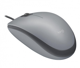 Мышь Logitech. Logitech Mouse M110 Silent USB Mid Grey Ret