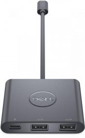 Адаптер - USB-C/2*USB-A с функцией зарядки Dell. Dell Adapter USB-C/2*USB-A with Power Delivery