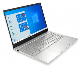 Ноутбук HP. HP Pavilion 14-dv0041ur 14"(1920x1080 IPS)/Intel Core i3 1115G4(3Ghz)/4096Mb/256PCISSDGb/noDVD/Int:Intel UHD Graphics/Cam/WiFi/45WHr/war 1y/Natural silver  /W10