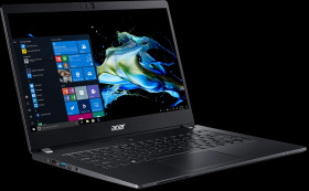 Ноутбук Acer. Acer TravelMate P6 TMP614-51T-G2-75NX  14"(1920x1080 (матовый) IPS)/Touch/Intel Core i7 10510U(1.8Ghz)/16384Mb/512SSDGb/noDVD/Int:Intel HD/Cam/BT/WiFi/war 3y/1.1kg/Black/W10Pro