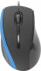 Defender #1 Проводная оптическая мышь MM-340 черный+синий,3 кнопки,1000 dpi