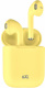 Наушники GAL. Наушники беспроводные GAL TW-3500, цвет желтый матовый