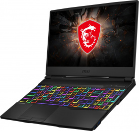 Ноутбук MSI. MSI GL65 Leopard 10SDK-406RU 15.6"(1920x1080 (матовый, 144Hz) IPS)/Intel Core i5 10300H(2.5Ghz)/8192Mb/512PCISSDGb/noDVD/Ext:nVidia GeForce GTX1660Ti(6144Mb)/Cam/BT/WiFi/war 1y/2.3kg/black/W10