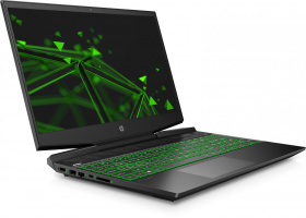 Ноутбук HP. HP Pavilion Gaming 15-dk1044ur 15.6"(1920x1080 IPS 144Hz)/Intel Core i7 10750H(2.6Ghz)/16384Mb/512PCISSDGb/noDVD/Ext:GeForce RTX 2060(6144Mb)/Cam/WiFi/52WHr/war 1y/ShadowBlack w/ Acid green pattern  /FreeDOS