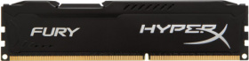 Память оперативная Kingston. Kingston 8GB 1600MHz DDR3 CL10 DIMM HyperX FURY Black Series HX316C10FB/8