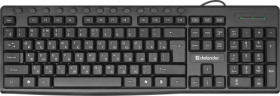 Defender Проводная клавиатура Action  HB-719 RU,черный,мультимедиа USB 45719
