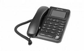 IP-телефон VP-12P: 2 SIP аккаунта, 2x100M, ЖК дисплей, PoE VP-12P