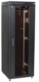 ITK Шкаф сетевой 19" LINEA N 47U 600х1000 мм стеклянная передняя дверь черный LN05-47U61-G