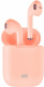 Наушники GAL. Наушники беспроводные GAL TW-3500, цвет розовый матовый