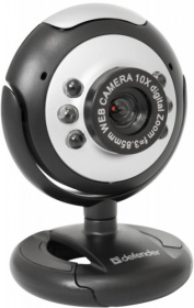 Defender Веб-камера C-110 0.3 МП, подсветка, кнопка фото 63110