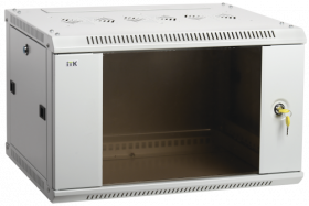ITK Шкаф LINEA W 15U 600x600 мм дверь стекло, RAL7035 LWR3-15U66-GF
