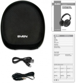 Беспроводные стереонаушники с микрофоном SVEN AP-B900MV, черный (Bluetooth, ANC) Sven. Беспроводные стереонаушники с микрофоном SVEN AP-B900MV, черный (Bluetooth, ANC)