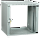 ITK Шкаф LINEA WE 15U 550x350мм дверь стекло черный LWE5-15U53-GF