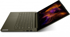 Ноутбук Lenovo. Lenovo Yoga Slim7 14IIL05 14"(1920x1080 IPS)/Intel Core i5 1035G4(1.1Ghz)/8192Mb/256SSDGb/noDVD/Int:Intel Iris Plus/Cam/BT/WiFi/60WHr/war 1y/1.4kg/green/W10