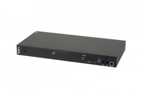 Блок  контролируемых электрических розеток TLK, 19", PM - POM, (включение и отключение каждой розетк TLK-RPI-PM-A08-M21-WC-BK