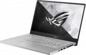 Ноутбук ASUS. ASUS ROG GA401IU-HE260T ZEPHYRUS + bag 14"(1920x1080 (матовый, 120Hz) IPS)/AMD Ryzen 9 4900HS(3Ghz)/16384Mb/1024PCISSDGb/noDVD/Ext:nVidia GeForce GTX1660Ti Max-Q(6144Mb)/BT/WiFi/war 1y/1.7kg/Moonlight White AniMe Matrix version/W10 +  /
