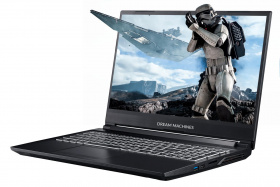 Ноутбук Dream Machines. Dream Machines G1650-15RU55 15.6"(1920x1080 WVA 60Hz)/Intel Core i7 10750H(2.6Ghz)/8192Mb/512SSDGb/noDVD/Ext:nVidia GeForce GTX1650(4096Mb)/Cam/BT/WiFi/-/41WHr/war 1y/2.2kg/noOS