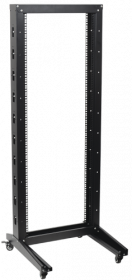 ITK 19" однорамная стойка, 47U, 600x600, на роликах, черная LF05-47U66-1R