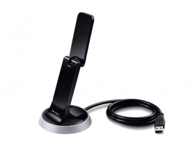 Адаптер Wi-Fi TP-Link. AC1900 High Gain Wi-Fi USB Adapter, 3T4R, 1300Mbps at 5GHz + 600Mbps at 2.4GHz, 802.11ac/a/b/g/n,Beamforming, USB 3.0,WPS Button,External Antenna, Universal platform compatibility