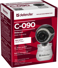 Defender Веб-камера C-090 0.3МП, черный