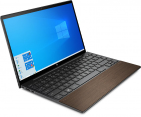 Ноутбук HP. HP Envy 13-ba1010ur 13.3"(1920x1080 IPS)/Intel Core i5 1135G7(2.4Ghz)/8192Mb/512PCISSDGb/noDVD/Int:Intel Iris Xe  /Cam/WiFi/51WHr/war 1y/Nightfall Black - wood/W10 + Fingerprint reader