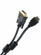 Кабель HDMI to DVI-D (19M -25M) 2м, 2 фильтра TV-COM <LCG135F-2M> VCOM. Кабель HDMI to DVI-D (19M -25M) 2м, 2 фильтра TV-COM <LCG135F-2M>