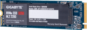 Твердотельный накопитель Gigabyte. GIGABYTE SSD 512GB, TLC, M.2 (2280), PCIe Gen 3.0 x4, NVMe, R1700/W1550