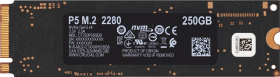 Твердотельный накопитель Crucial. Crucial P5 SSD 250GB, M.2 (2280), PCIe Gen 3.0, NVMe, R3400/W1400, 150 TBW