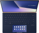 Ноутбук ASUS. ASUS UX434FQ-AI116T Touch  +bag+cable 14"(1920x1080 IPS)/Touch/Intel Core i7 10510U(1.8Ghz)/16384Mb/1024SSDGb/noDVD/Ext:nVidia GeForce MX350(2048Mb)/Cam/BT/WiFi/war 1y/1.49kg/Royal Blue/W10 + ScreenPad