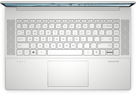 Ноутбук HP. HP Envy 15-ep0038ur 15.6"(1920x1080 IPS)/Intel Core i5 10300H(2.9Ghz)/16384Mb/512PCISSDGb/noDVD/Ext:GeForce GTX 1650Ti(4096Mb)/Cam/WiFi/83WHr/war 1y/Natural silver/W10 + fingerprint