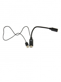 Кабель-переходник HDMI(M) +USB---> DP(F) 0.15m  4K*30Hz VCOM<CG599>