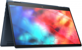 Ноутбук HP. HP Elite Dragonfly x360 13.3"(1920x1080)/Touch/Intel Core i5 8265U(1.6Ghz)/16384Mb/512SSD+32 OptaneGb/noDVD/Int:Intel HD Graphics 620/LTE/3G/56WHr/war 3y/1.1kg/blue/W10Pro + 1000 nit Sure View+Sleve